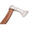 Hand Forged Viking Bearded Axe  1075 High Carbon Steel, Handmade Medieval Style Camping & Hunting Axe with Ash Wood Handle and Leather Sheath (Mean Skull) view 2