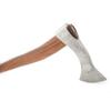 Hand Forged Viking Bearded Axe  1075 High Carbon Steel, Handmade Medieval Style Camping & Hunting Axe with Ash Wood Handle and Leather Sheath (Mean Skull) view 4
