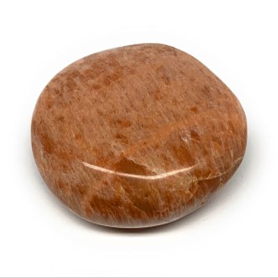 110.2g, 2.6"x1.9"x1" Natural Untreated Peach Moonstone Palm-Stone Crystal Polished Gallet Shape Gemstones from Madagascar, B15456