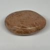 110.2g, 2.6"x1.9"x1" Natural Untreated Peach Moonstone Palm-Stone Crystal Polished Gallet Shape Gemstones from Madagascar, B15456 view 2