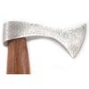 Hand Forged Viking Bearded Axe  1075 High Carbon Steel, Handmade Medieval Style Camping & Hunting Axe with Ash Wood Handle and Leather Sheath (Lion 1) view 3