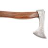 Hand Forged Viking Bearded Axe  1075 High Carbon Steel, Handmade Medieval Style Camping & Hunting Axe with Ash Wood Handle and Leather Sheath (Lion 1) view 4