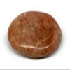 114.5g, 2.7"x2"x0.9" Natural Untreated Peach Moonstone Palm-Stone Crystal Polished Galet Shape Gemstones from Madagascar, B15457