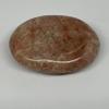 114.5g, 2.7"x2"x0.9" Natural Untreated Peach Moonstone Palm-Stone Crystal Polished Galet Shape Gemstones from Madagascar, B15457 view 2