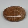 114.5g, 2.7"x2"x0.9" Natural Untreated Peach Moonstone Palm-Stone Crystal Polished Galet Shape Gemstones from Madagascar, B15457 view 3