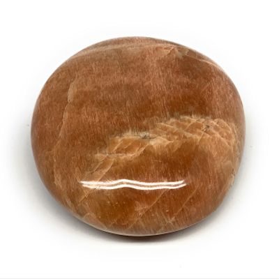 161.8g, 2.6"x2.4"x1.1" Natural Untreated Peach Moonstone Palm-Stone Crystal Polished Gallet Shape Gemstones from Madagascar, B15446