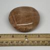 161.8g, 2.6"x2.4"x1.1" Natural Untreated Peach Moonstone Palm-Stone Crystal Polished Gallet Shape Gemstones from Madagascar, B15446 view 4