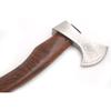 Hand Forged Viking Bearded Axe  1075 High Carbon Steel, Handmade Medieval Style Camping & Hunting Axe with Ash Wood Handle and Leather Sheath (Lion) view 2