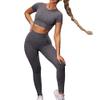 Seamless Gym Wear Workout Clothing Seamless Shorts Yoga Set Seamless Women Yoga Set Gym Clothing Solid Seamless Leggings Sports Top Bra Workout Women Fitness (PURPLE2, MEDIUM) view 4