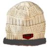 HINDAWI Winter Hats for Girls Kids (5-14 Years) Slouchy Beanie Boys Windproof Warm Knit Snow Skull Cap Beige view 2