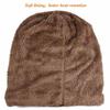 HINDAWI Winter Hats for Girls Kids (5-14 Years) Slouchy Beanie Boys Windproof Warm Knit Snow Skull Cap Beige view 3