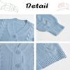 Apbondy Girls Cable Knit Cardigans Button Down Long Sleeve Chunky Sweater Outerwear Blue view 4