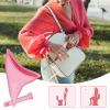 AWOKEN Female Urination Device for Women, Reusable Silicone Female Urinal for Women Standing Up Pee Funnel, Female Urinal with Drawstring Bags for Travel and Outdoor Camping (Pink) view 3