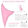 AWOKEN Female Urination Device for Women, Reusable Silicone Female Urinal for Women Standing Up Pee Funnel, Female Urinal with Drawstring Bags for Travel and Outdoor Camping (Pink) view 4