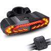 ONVIAN Smart Bike Tail Light with Turn Signals, Bike Alarm with Remote Bicycle Horn, Rechargeable Rear Bicycle Light, Waterproof Auto ON/Off Bicycle Lights view 1