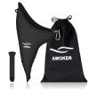AWOKEN Female Urination Device, Reusable Silicone Female Urinal for Women Standing Up Pee Funnel, Female Urinal with Drawstring Bags for Travel and Outdoor Camping (Black) view 1