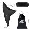 AWOKEN Female Urination Device, Reusable Silicone Female Urinal for Women Standing Up Pee Funnel, Female Urinal with Drawstring Bags for Travel and Outdoor Camping (Black) view 2