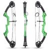 AMEYXGS Archery Compound Bows Kit M3 Draw Weight 10-30 lbs IBO 260fps Youth Bow Set with Accessories - Right Handed (Green Bow) view 2