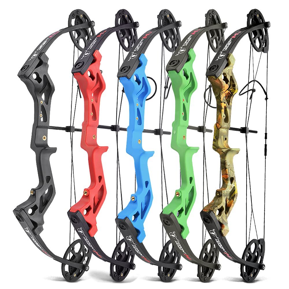 AMEYXGS Archery Compound Bows M3 Draw Weight 10-30 lbs IBO 260fps Youth Bow - Right Handed (Red Bow)