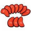 10Pcs/Pack New Meshy Golf Iron Covers Set Golf Club Head Cover Fit Most Irons (Bright Orange) view 2