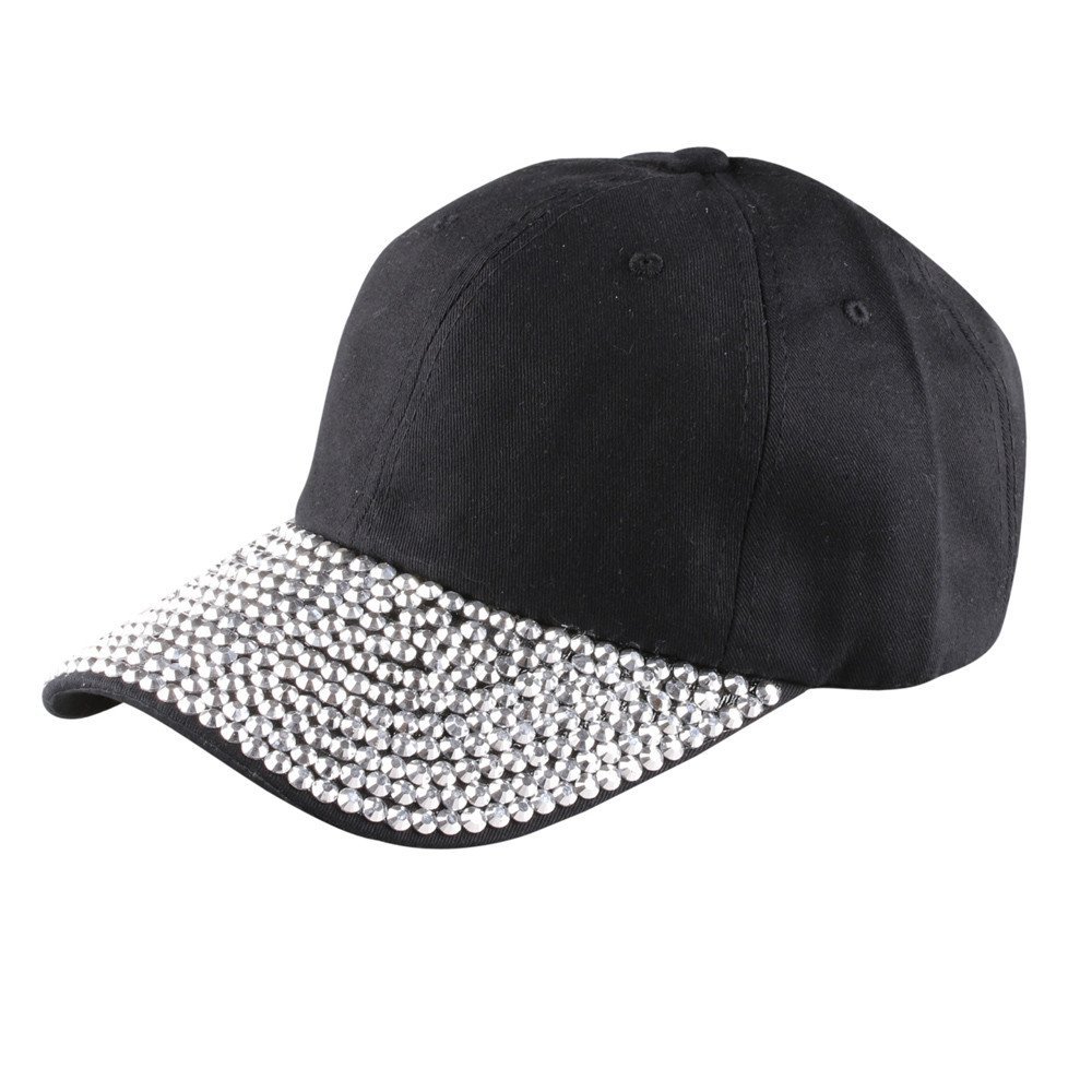 2022 Rhinestone Bling Hat for Womens Baseball Cap Yard Work Outdoor Tour Sun Protection Sunhat