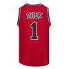 Youth Basketball Jersey Bugs #1 Space Movie Jersey Boys Sport Shirts (Red, Youth X-Large) view 1