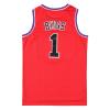 Youth Basketball Jersey Bugs #1 Space Movie Jersey Boys Sport Shirts (Red, Youth X-Large) view 2