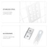 Cabilock 1pc Stainless Steel Storage Basket White Wire Bike Basket for Organizing Lightweight Accessory for and Electric Vehicles view 3