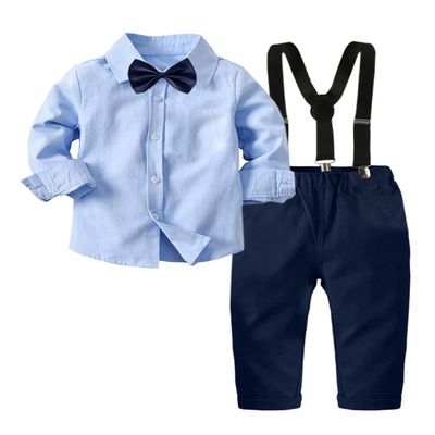 ARTMINE Toddler Boy Clothes Suit Gentleman Wedding Outfits, Formal Dress Shirt+Bowtie+Vest+Pants