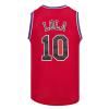 Youth Kids Basketball Jerseys #10 Lola Space Movie Jersey Shirts for Boys S-XL (Red, Youth Large) view 1