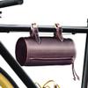 RAW HYD Full-Grain Leather Handlebar Bag for Bicycles & Motorcycles  Vintage-Style Bike Tool Pouch with Multi-Mount Straps - Compact Storage Accessory for Daily Riders & Touring view 1
