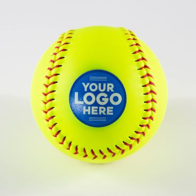 Buffalo Bottle Craft Personalized Yellow Softball Printed Gift, Custom Practice Softball Best Gift - Official Size- Use Your Logo or Photo Softball Birthday Gift Holiday Present for The Best Dad