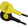 VELO. Taekwondo Kick Pad Microfiber Leather Double Kicking Durable Strike Pads Kickboxing Training Combat Sports Karate Target (Yellow-Black, Pair) view 1