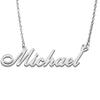 RONKAH Michael Custom Personalized Name Necklace Pendant Necklace with Heart Customized Necklace Best Gift for Women Christmas Valentine's Day Mother's Day Birthday AG view 1