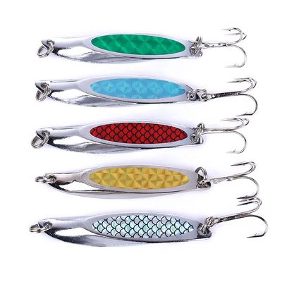 Fishing Spoons Lures - 5-Piece Box, Trout & Bass Lures, 2.75in/.074oz, Suitable for Various Waters & Many Fish Species