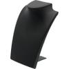 FindingKing Black Leather Bust with Retractable Stand Jewelry Display 8 1/4" Tall (1) view 1