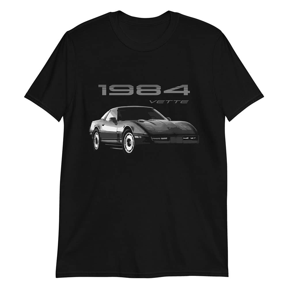 JG Infinite 1984 'Vette C4 4th Gen Vette Short-Sleeve Unisex T-Shirt Black