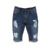 Maryia Men's Ripped Jean Shorts Casual Slim Fit Stretch Regular Straight-Fit Taper Inseam Cut-Off Denim Short view 4