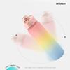 DEARART 32oz Multi Pink Water Bottle, Detachable Straw Wide Mouth Motivational & Time Marker with Handle Easy Carried, Flip Up Lid Lock Feature, Suit Travel Office Yoga Gym School Work etc. view 4
