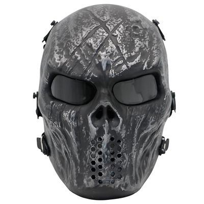 Fanjin Tactical Mask Skull Full Face Masks, Airsoft Mask, for Halloween Cosplay Party CS Survival Games Shooting