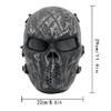 Fanjin Tactical Mask Skull Full Face Masks, Airsoft Mask, for Halloween Cosplay Party CS Survival Games Shooting view 2