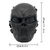 Fanjin Tactical Mask Skull Full Face Masks, Airsoft Mask, for Halloween Cosplay Party CS Survival Games Shooting view 2
