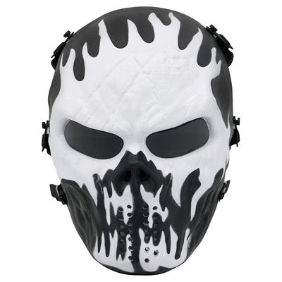 Fanjin Tactical Mask Skull Full Face Masks, Airsoft Mask, for Halloween Cosplay Party CS Survival Games Shooting