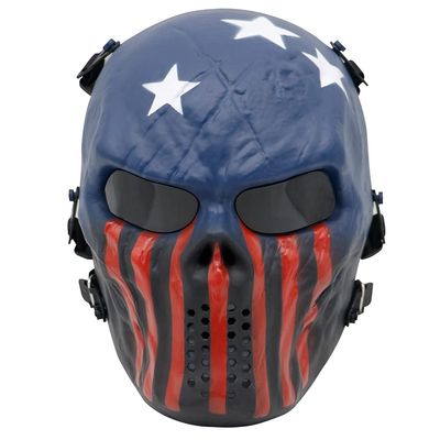 Fanjin Tactical Mask Skull Full Face Masks, Airsoft Mask, for Halloween Cosplay Party CS Survival Games Shooting