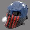 Fanjin Tactical Mask Skull Full Face Masks, Airsoft Mask, for Halloween Cosplay Party CS Survival Games Shooting view 4