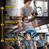 Actizio Men's Workout Shirt Cotton Fabric T-Shirt Short Sleeve Sweat Activated Motivational Exercise Gym Athletic Fit Moisture Wicking Fitness Shirt - I Can I Will (Size M) view 3