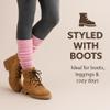 AWS/American Made Scrunch Knee High Slouchy Socks 3 Pairs Shoe Size 5 to 10 (Pink) view 4