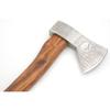 Hand Forged Viking Bearded Axe  1075 High Carbon Steel, Handmade Medieval Style Camping & Hunting Axe with Ash Wood Handle and Leather Sheath (P-Skull) view 2