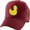ALLNTRENDS Embroidered Duck Cap Rubber Ducks Trucker Hat for Adults Adjustable Baseball Cap (Maroon) view 1