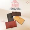 ag wallets Genuine Leather Mens Long ID 19 Credit Card Security Wallet (RFID_BlackSnapClose) view 4